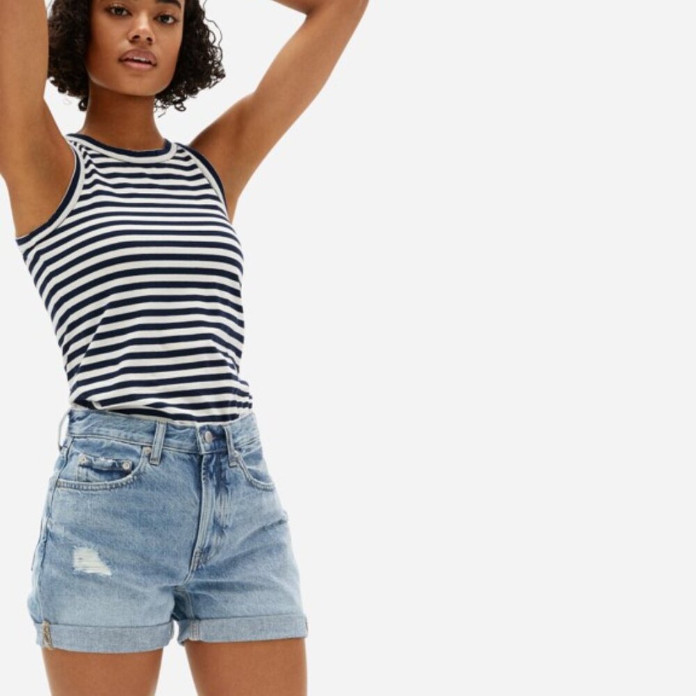 Everlane | The Demin Short in Distressed